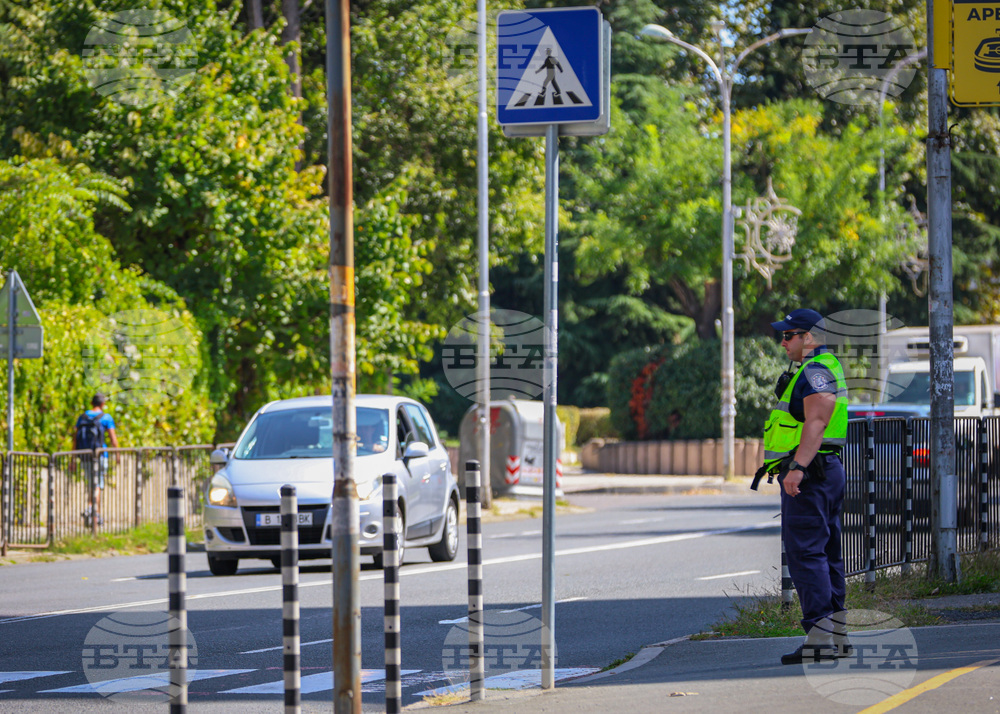 Бургас - пешеходни пътеки - полицейска операция