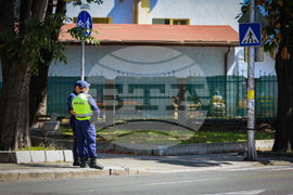 Бургас - пешеходни пътеки - полицейска операция