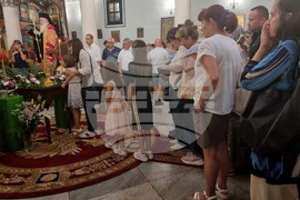 Кюстендил - Частица от Светия Кръст Господен - посрещане