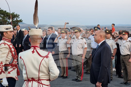 Ямбол - Румен Радев - церемония - Национален флаг