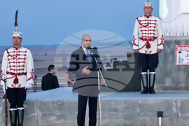 Ямбол - Румен Радев - церемония - Национален флаг