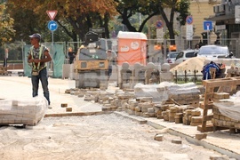 Жълти павета - ремонтни дейности