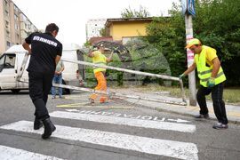 Бургас - боядисване на пешеходна пътека - инициатива