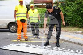 Бургас - боядисване на пешеходна пътека - инициатива