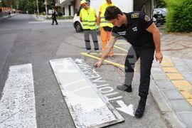 Бургас - боядисване на пешеходна пътека - инициатива