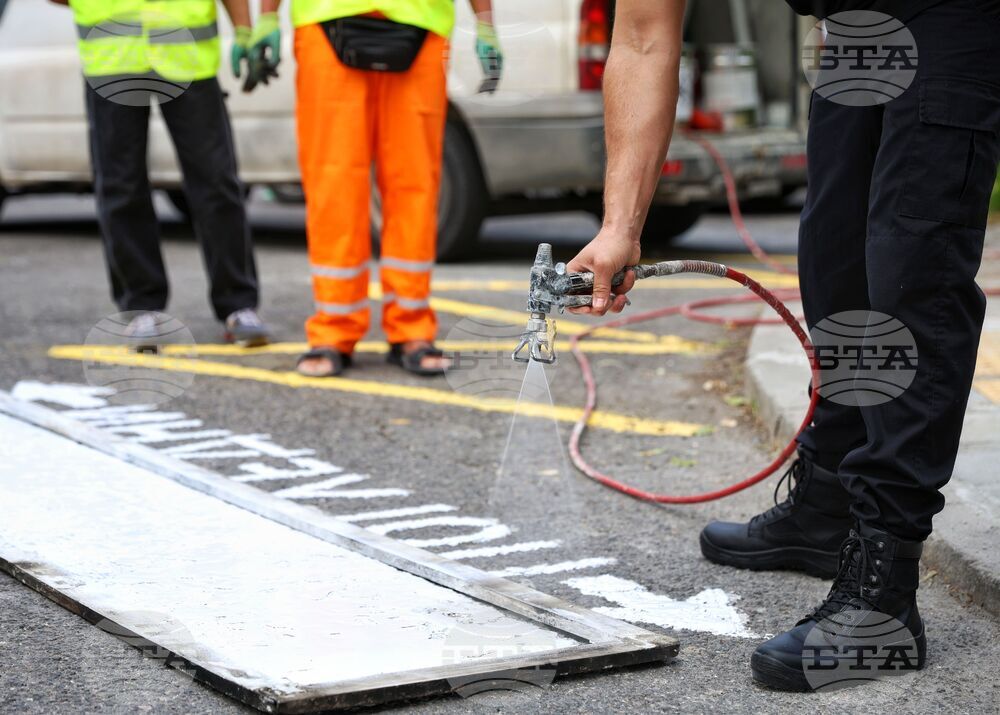 Бургас - боядисване на пешеходна пътека - инициатива