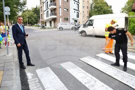 Бургас - боядисване на пешеходна пътека - инициатива