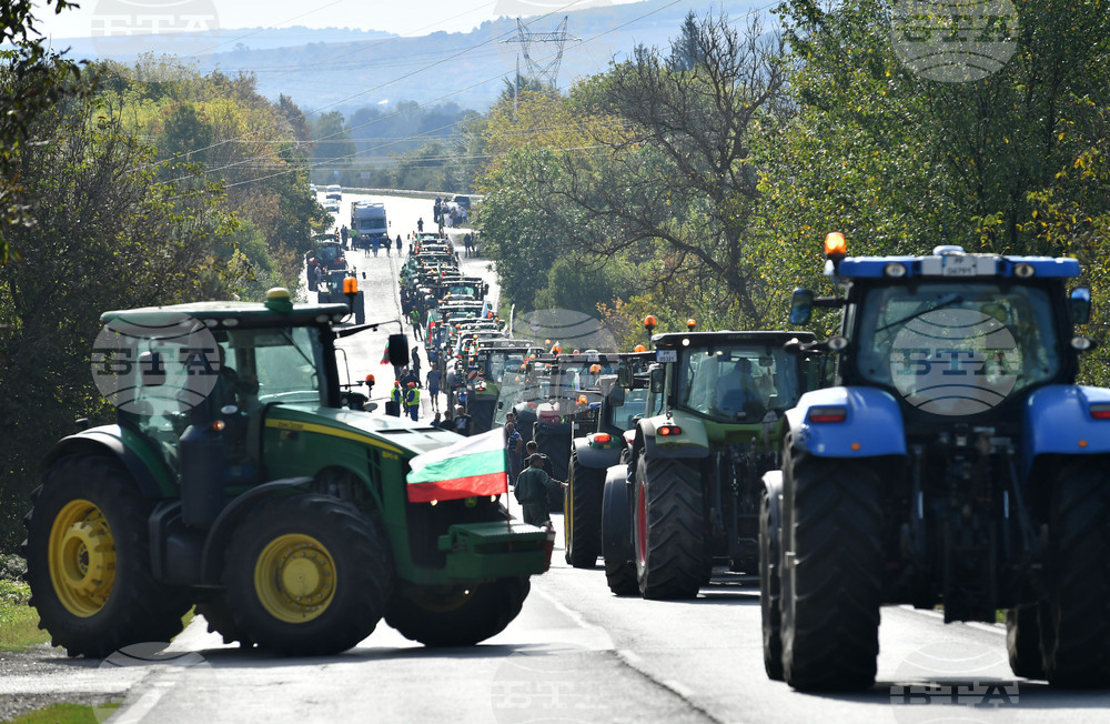 Разград - национален протест - земеделски производители