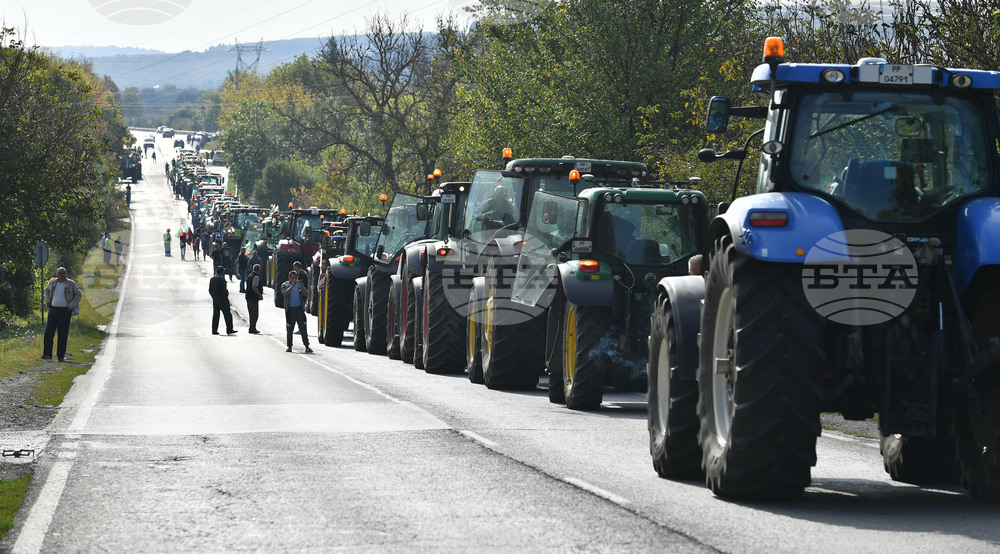 Разград - национален протест - земеделски производители