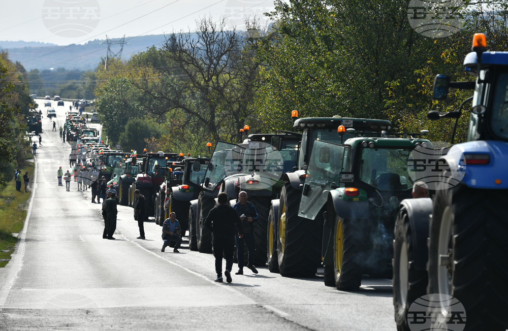 Разград - национален протест - земеделски производители