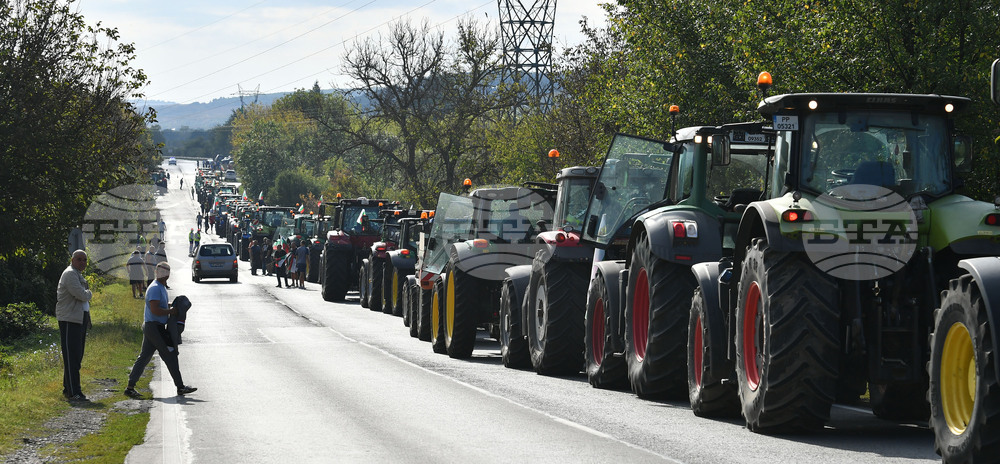 Разград - национален протест - земеделски производители
