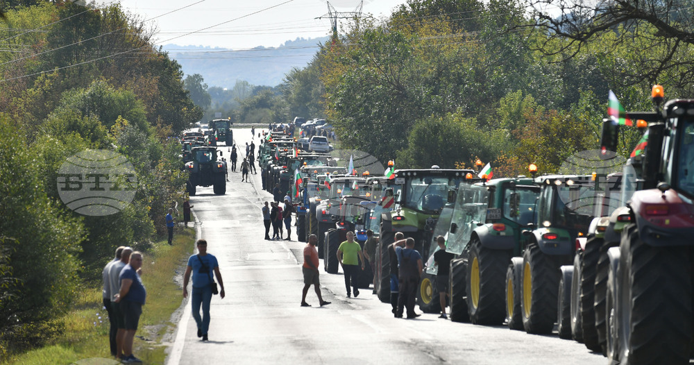 Разград - национален протест - земеделски производители