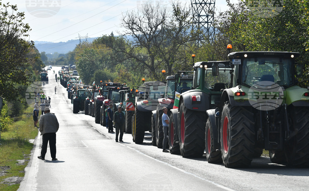 Разград - национален протест - земеделски производители