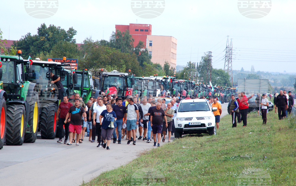 Монтана - земеделски производители - протест