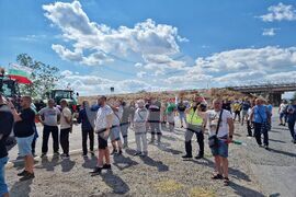 Сливен - земеделски производители - национален протест