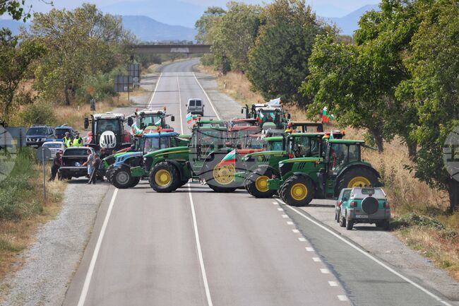 Сливен - земеделски производители - национален протест