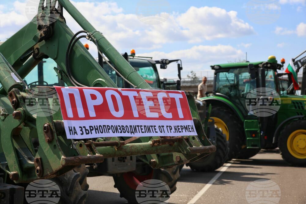 Сливен - земеделски производители - национален протест