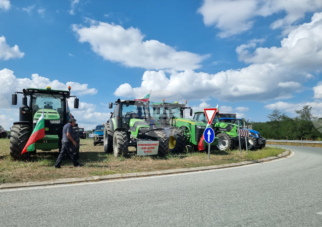 Магистрала Хемус - национален протест - земеделци  