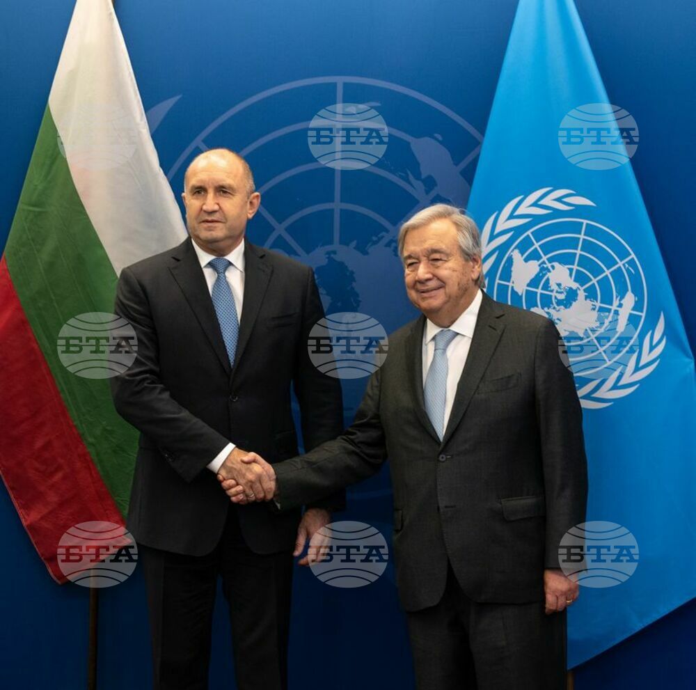 President Radev Meets UN Secretary-General Guterres