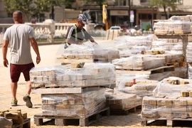 Жълти павета - ремонт