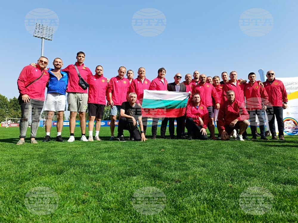 България победи Италия с 5:0 в мач от Международния парламентарен футболен турнир в Румъния