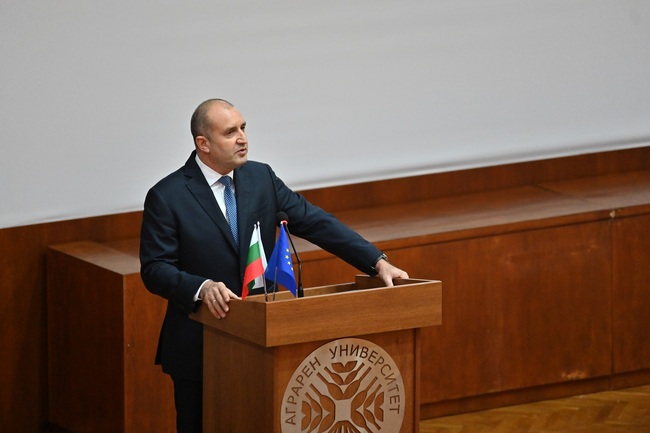 Румен Радев: Селското стопанство трябва да се превърне в модерен и устойчив дял от българската икономика, гарантиращ продоволствена ни сигурност