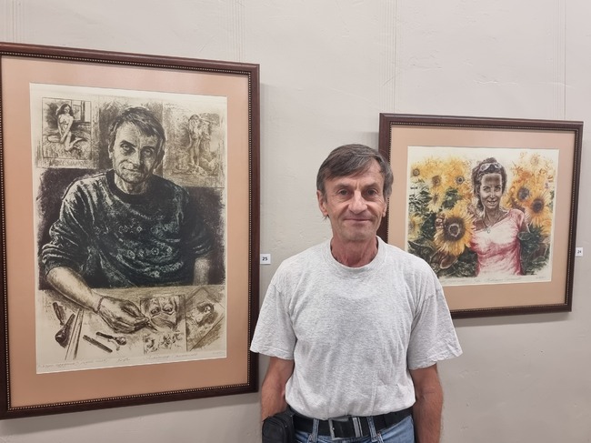 Плевенският художник Александър Сахатчиев представя изложба от над 200 творби за 70-годишния си юбилей