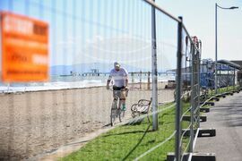 Бургас - Морска градина - укрепване на свлачище