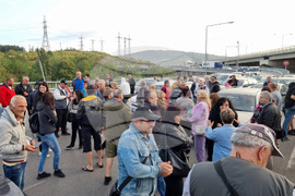 Перник - миньори и енергетици - протест