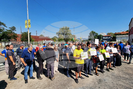 Перник - протест - енергетици и миньори