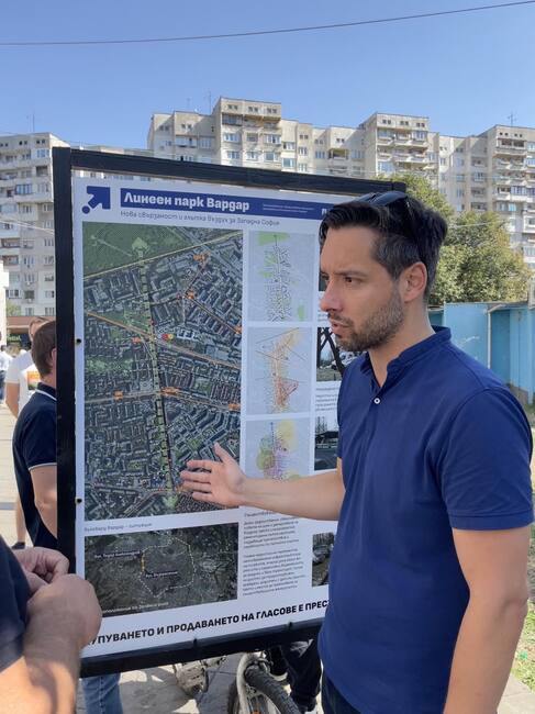 Коалиция “Обединени за София: Борис Бонев представи концепция за нов линеен парк в София