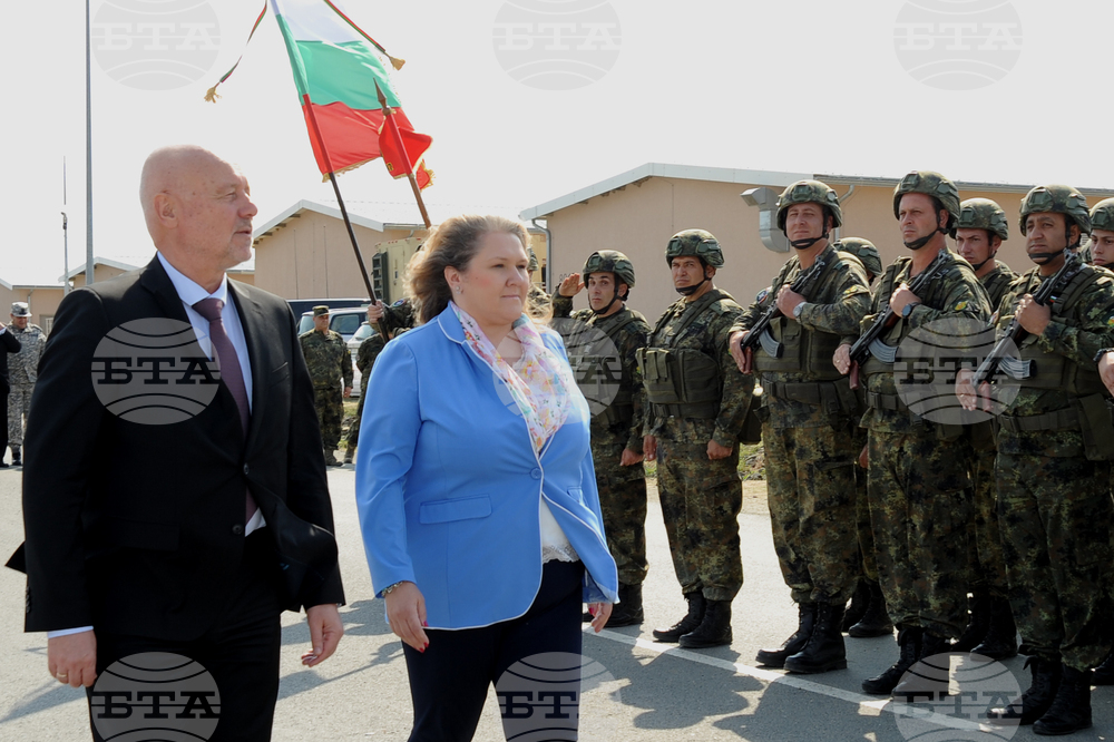 Bulgaria’s, North Macedonia’s Defence Ministers Meet Multinational Battlegroup Personnel