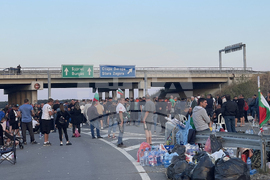 Стара Загора - протест - енергетици и миньори