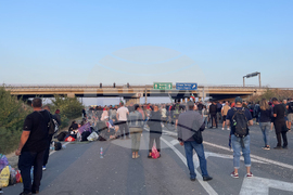 Стара Загора - протест - енергетици и миньори