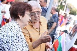 Протест - подкрепа на арменците от Нагорни Карабах