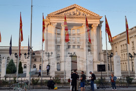 Северна Македония - протест - онкологична клиника