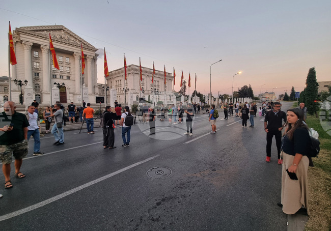 Северна Македония - протест - онкологична клиника