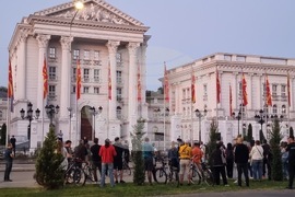 Северна Македония - протест - онкологична клиника