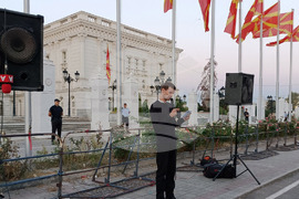 Северна Македония - протест - онкологична клиника