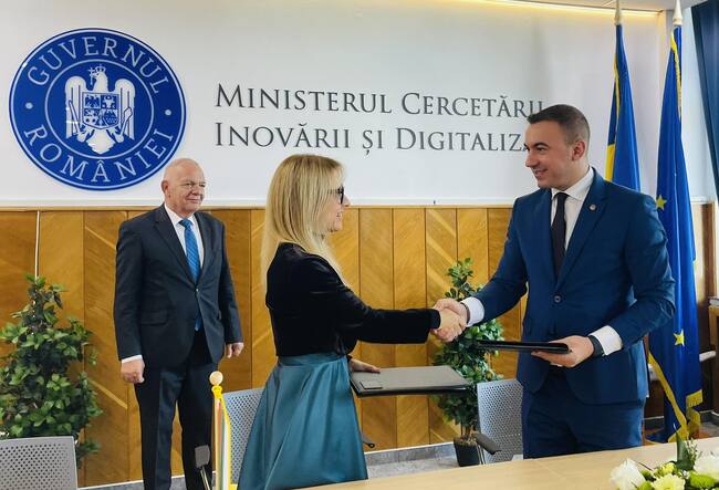 Румъния - Милена Стойчева - Богдан Иван - меморандум - подписване