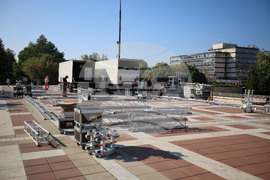 Благоевград - празник на града - сцена - изграждане