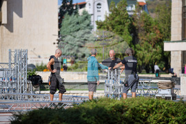 Благоевград - празник на града - сцена - изграждане