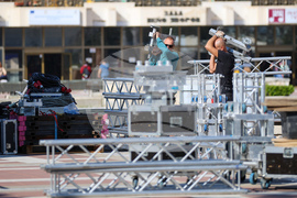 Благоевград - празник на града - сцена - изграждане