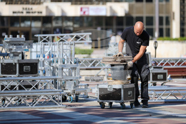 Благоевград - празник на града - сцена - изграждане