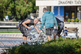 Благоевград - празник на града - сцена - изграждане