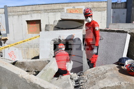 Монтана -  спасители - учение за Модули за гражданска защита