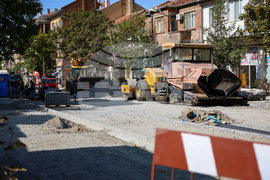 Бургас - улица "Фердинандова" - ремонт