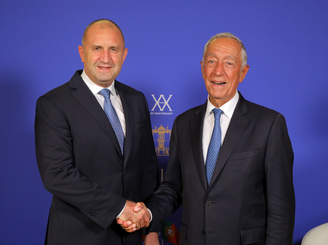 Президентите Румен Радев и Марсело Ребело де Соуза: Вече 20 години форматът за политически диалог „Арайолуш“ утвърждава сътрудничеството и приятелството между страните участници