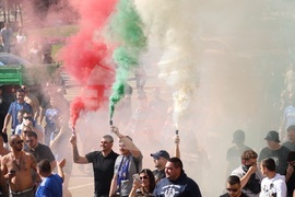 ПФК "Левски" - привърженици - шествие