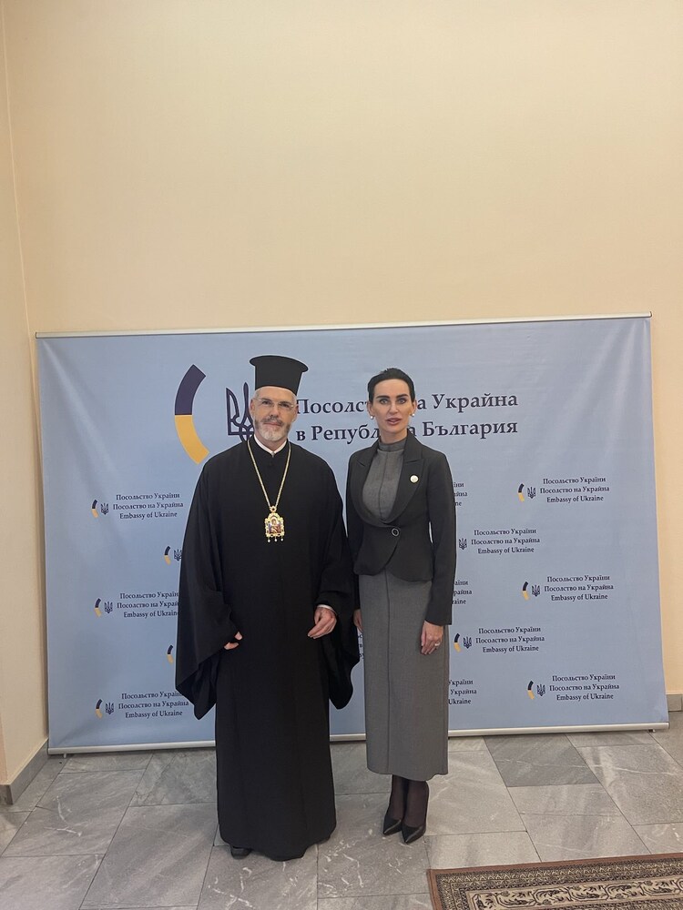 Западно и Средноевропейски митрополит Антоний: Среща в посолството на Украйна по покана на Нейно Превъзходителство г-жа Олеся Илашчук